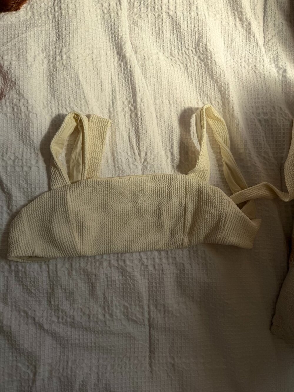Monday Swimwear Puerto Rico TOP ONLY - Ivory Crinkle